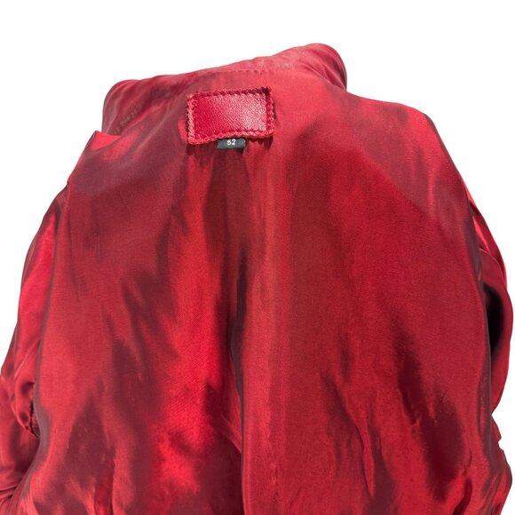 Vintage 100% Genuine Red Leather Moto Jacket - Picture 6 of 7